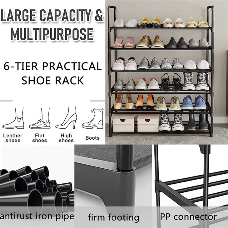 modern metal shoe rack