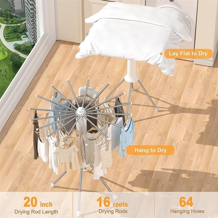 indoor outdoor clothes drying rack