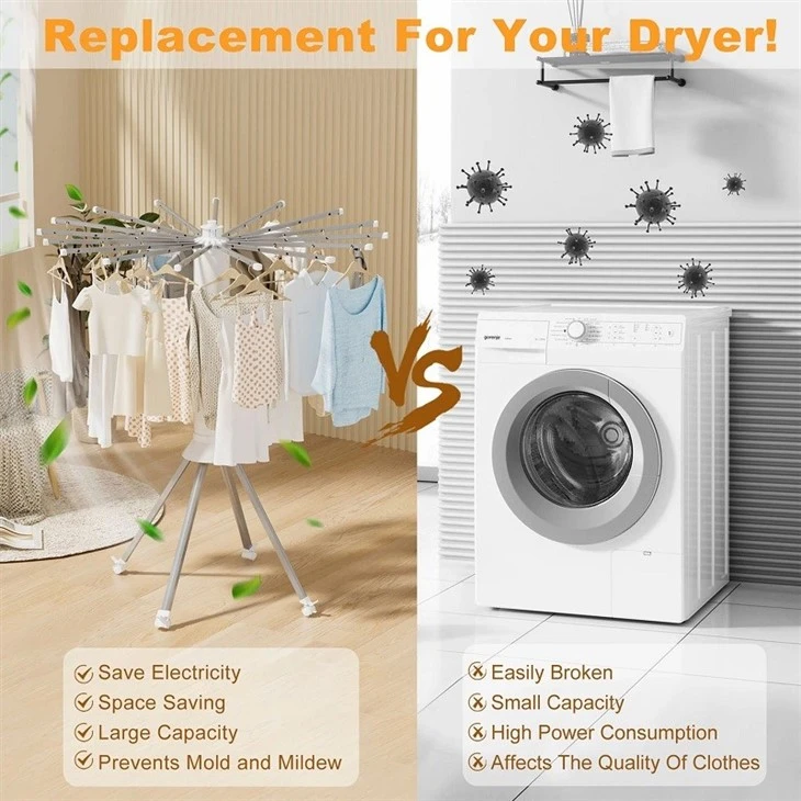 space saving drying rack clothes